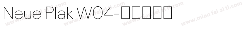 Neue Plak W04字体转换